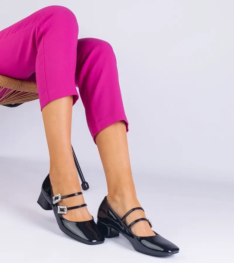 marka niezdefiniowana Black high heels Melody