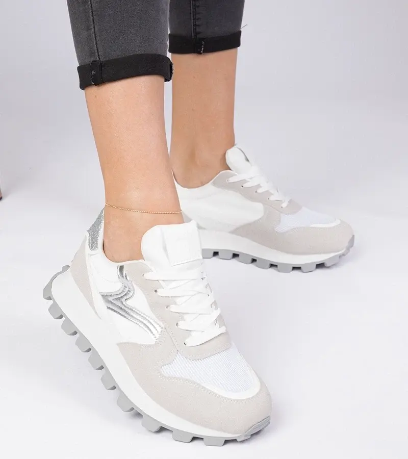 marka niezdefiniowana White sporty women's sneakers Melinda