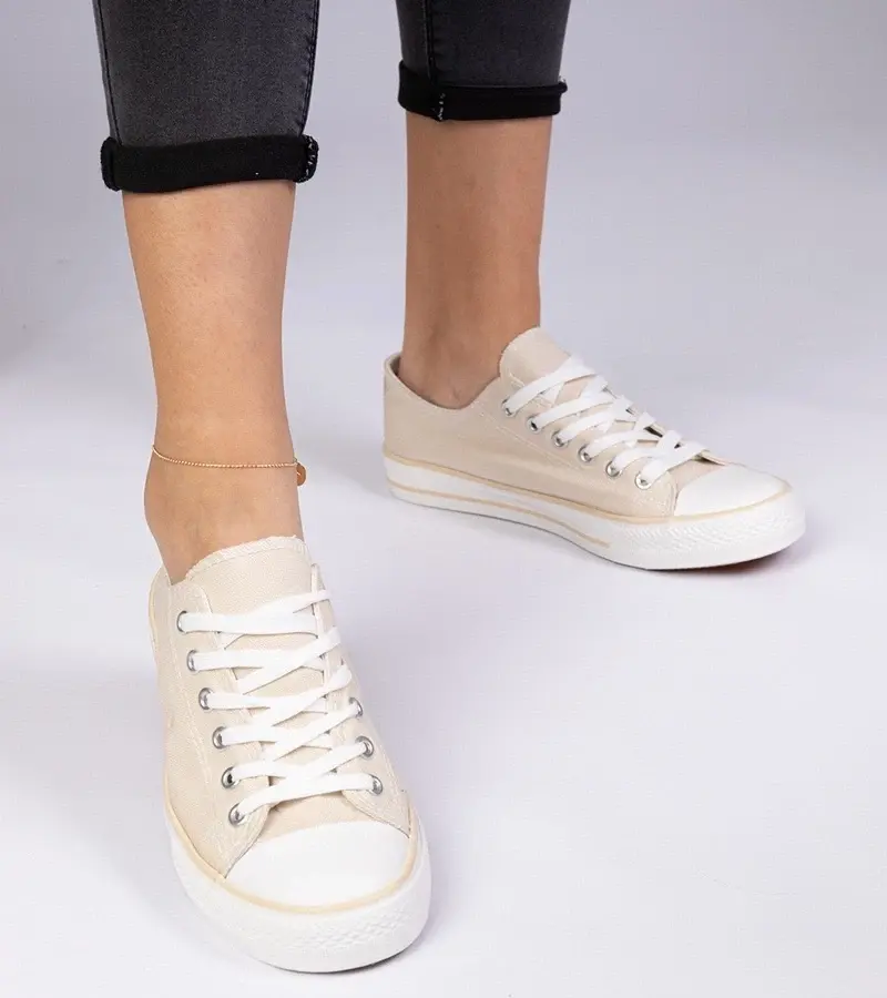 marka niezdefiniowana Brown classic women's sneakers Menfis