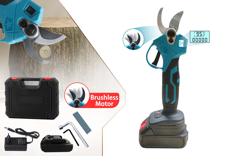 AKU zahradní nůžky HAYAMI HA 1040 + 2 baterie