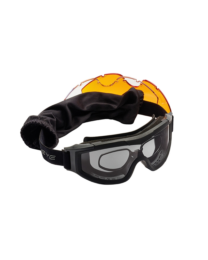 Brýle taktické uzavřené Swiss Eye F-Tac včetně výměných skel a RX clipu - černé