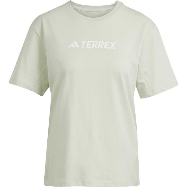 adidas TERREX CLASSIC LOGO Dámské triko, světle zelená, velikost