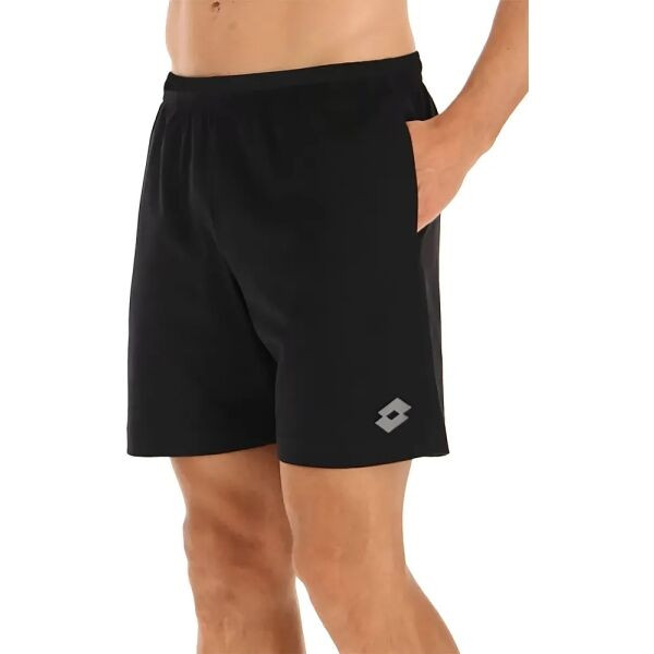 Lotto RUNNING SHORTS Pánské kraťasy na běhání, černá, velikost