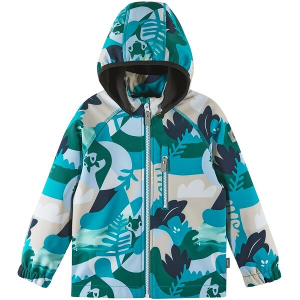 REIMA VANTTI Dětská softshellová bunda, zelená, velikost