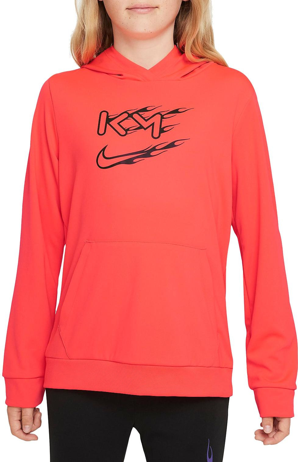 Mikina s kapucí Nike  Dri-FIT Kylian Mbappé Older Kids Football Pullover Hoodie