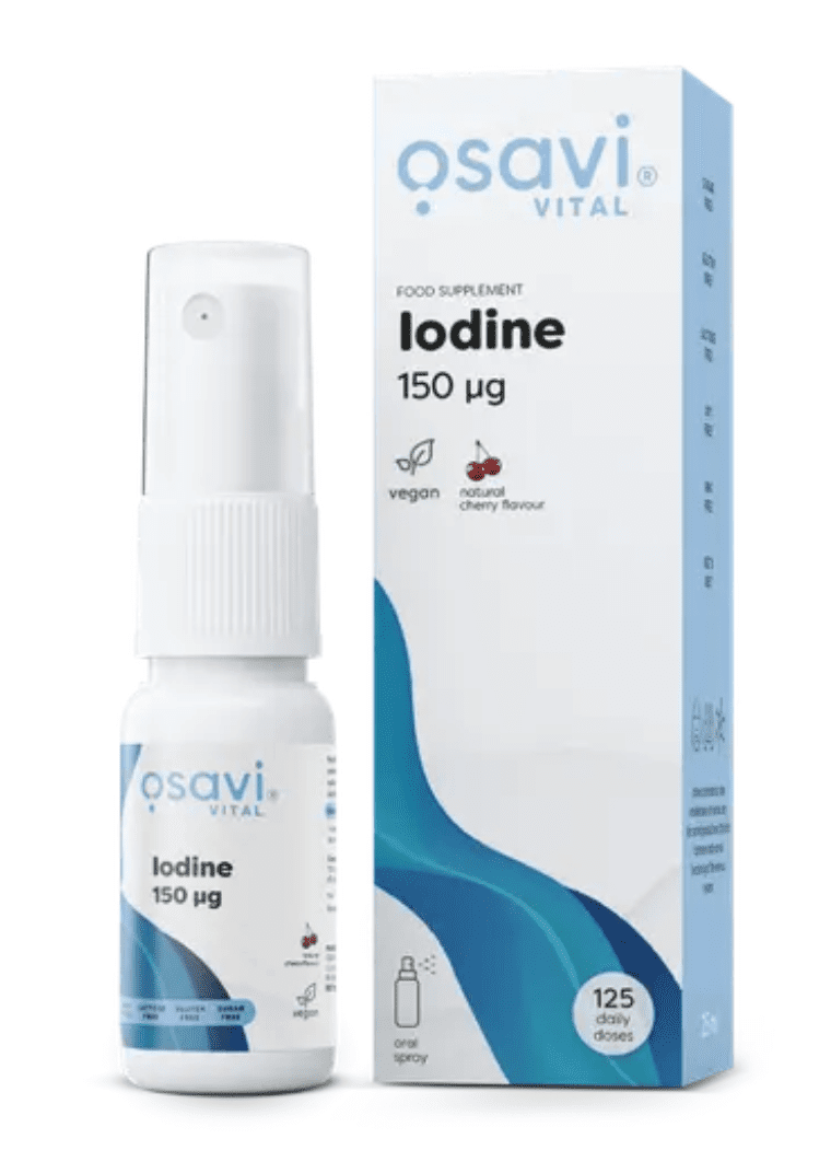 Osavi Iodine cherry flavour, ústní sprej s jódem a třešňovou příchuťí, 150 µg, 25 ml
