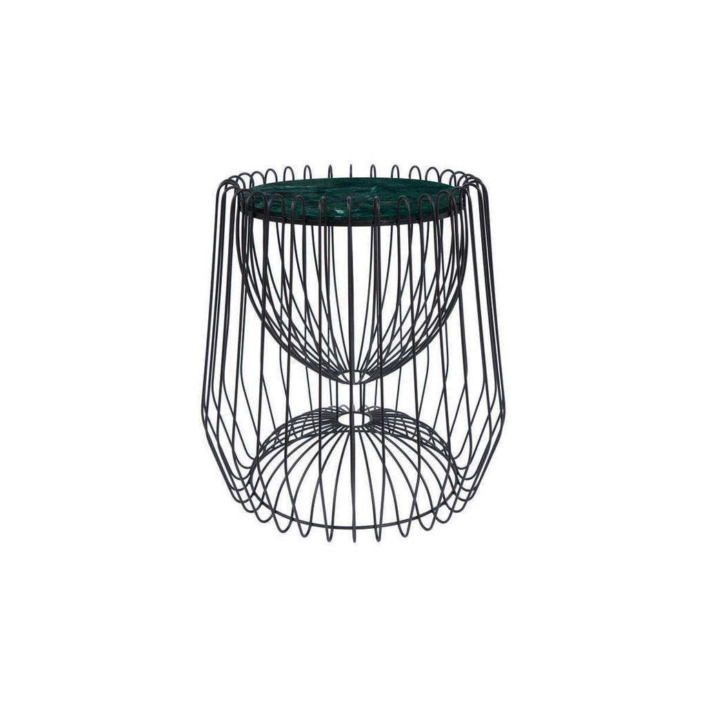 XXXL ODKLÁDACÍ STOLEK, zelená, černá