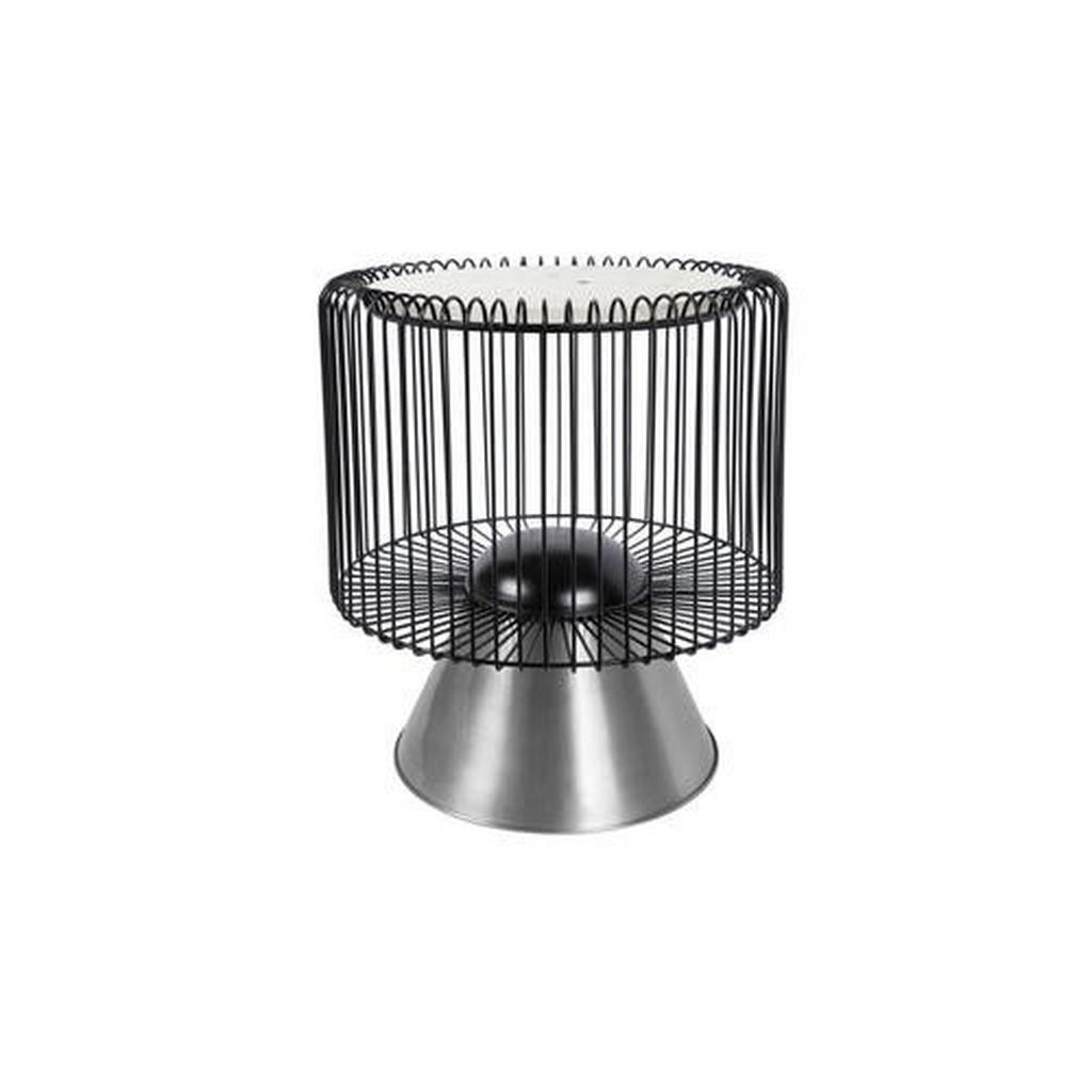 XXXL ODKLÁDACÍ STOLEK, černá, barvy stříbra, bílá