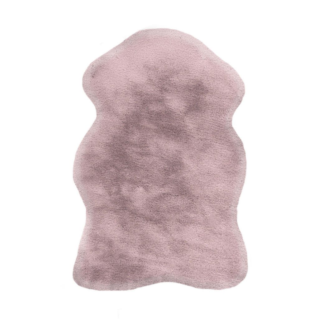 XXXL KOBEREC S VYSOKÝM VLASEM, 60/90 cm, růžová