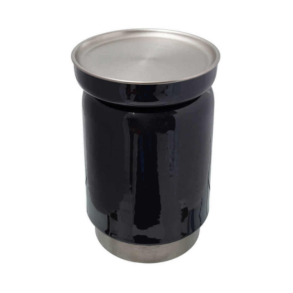 XXXL ODKLÁDACÍ STOLEK, antracitová, barvy stříbra