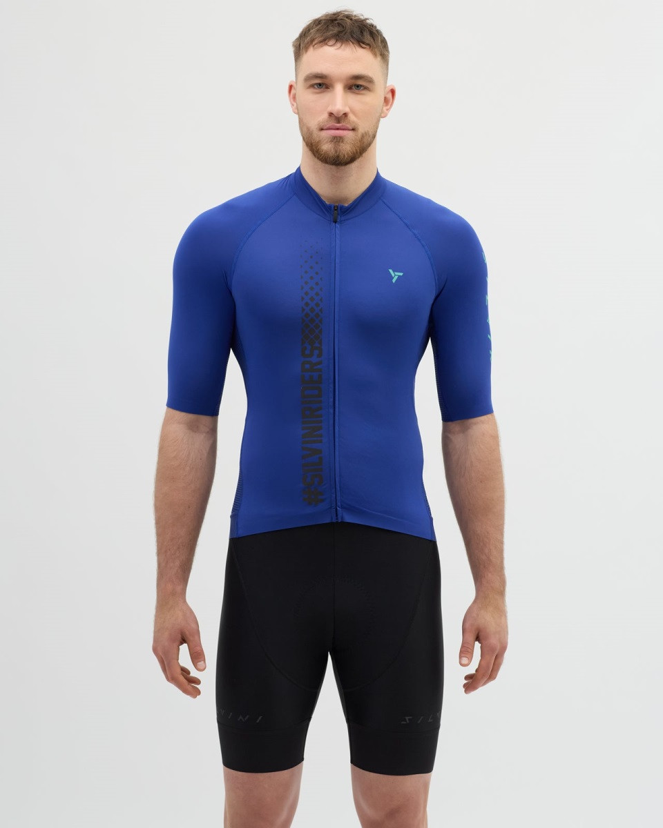 Pánský cyklistický dres silvini mazzano modrá m