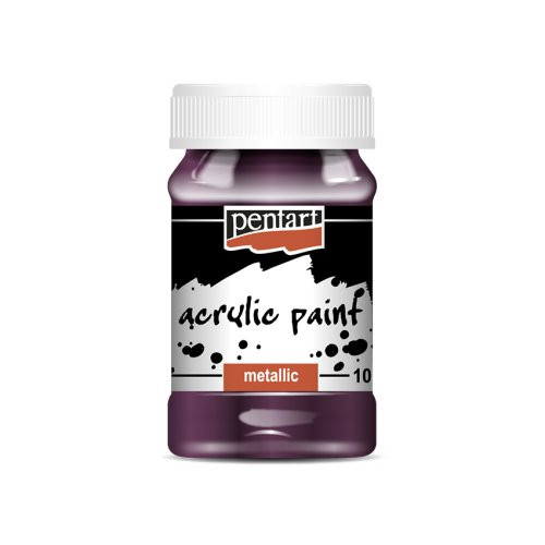Akrylová barva metalická PENTART 100 ml LILEK