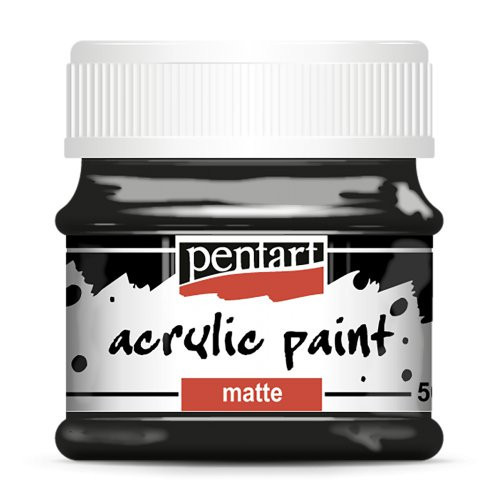 Akrylová barva matná PENTART 50 ml ČERNÁ