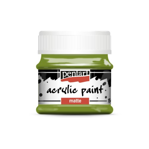 Akrylová barva matná PENTART 50 ml OLIVOVÁ