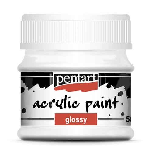 Akrylová barva lesklá PENTART 50 ml BÍLÁ