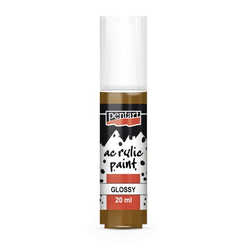 Akrylová barva lesklá PENTART 20 ml SVĚTLÁ HNĚDÁ