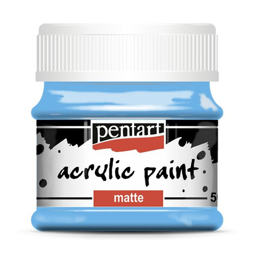 Akrylová barva matná PENTART 50 ml SVĚTLÁ MODRÁ