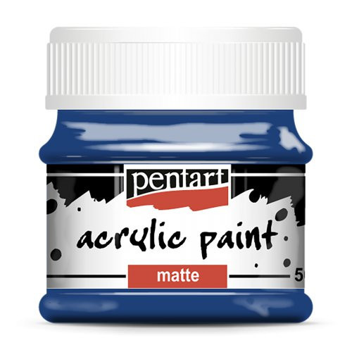 Akrylová barva matná PENTART 50 ml TMAVĚ MODRÁ