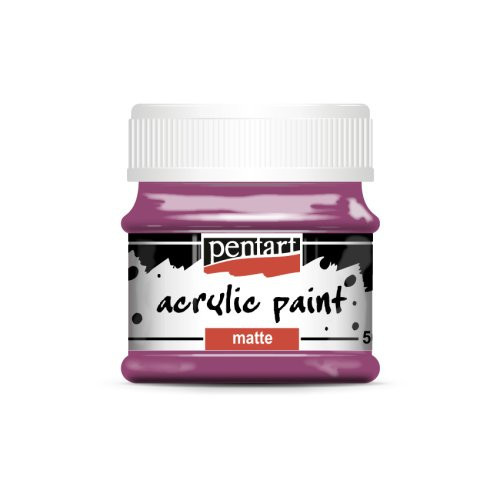 Akrylová barva matná PENTART 50 ml TMAVÁ PURPUROVÁ