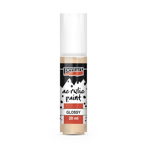 Akrylová barva lesklá PENTART 20 ml SVĚTLÁ ORANŽOVÁ