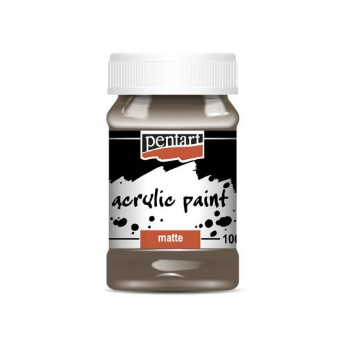 Akrylová barva matná PENTART 100 ml ZEMĚ HNĚDÁ