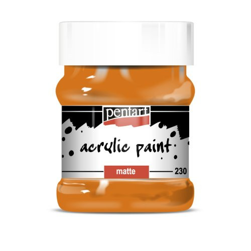 Akrylová barva matná PENTART 230 ml ORANŽOVÁ