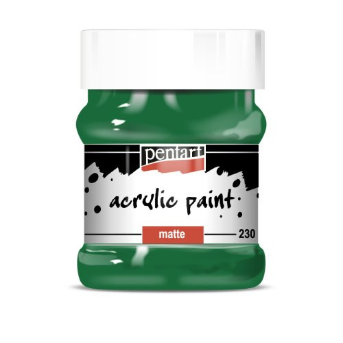 Akrylová barva matná PENTART 230 ml ZELENÁ