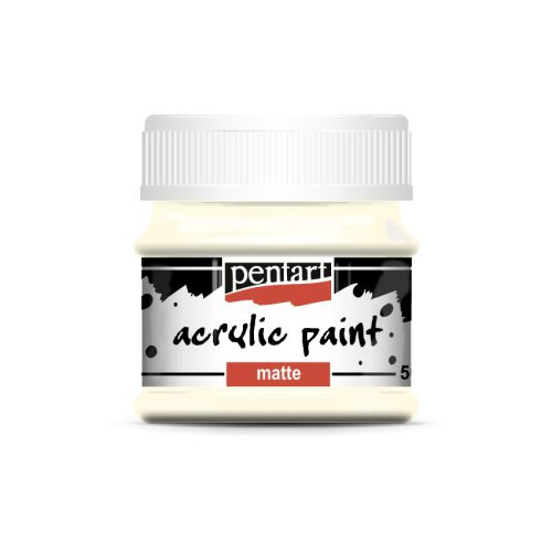 Akrylová barva matná PENTART 50 ml SLONOVINOVÁ
