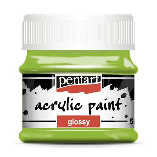 Akrylová barva lesklá PENTART 50 ml ZELENÁ JABLKO