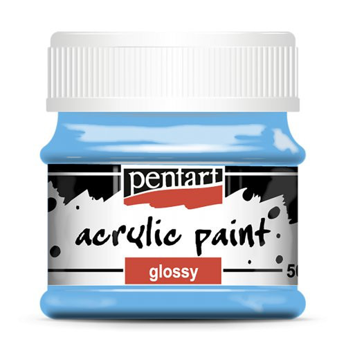 Akrylová barva lesklá PENTART 50 ml SVĚTLÁ MODRÁ