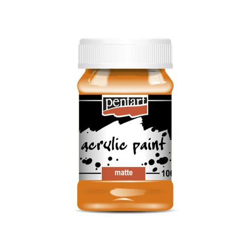 Akrylová barva matná PENTART 100 ml ORANŽOVÁ