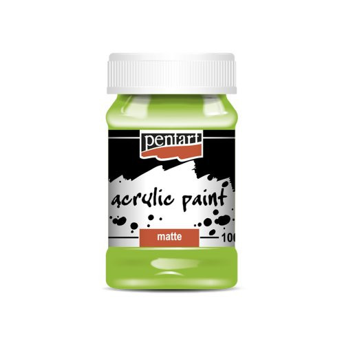 Akrylová barva matná PENTART 100 ml ZELENÁ JABLKO