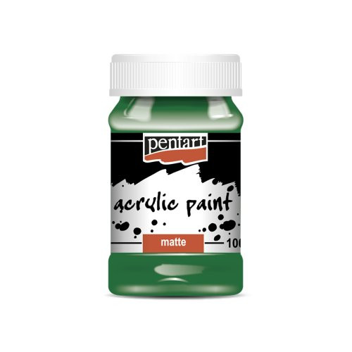 Akrylová barva matná PENTART 100 ml ZELENÁ
