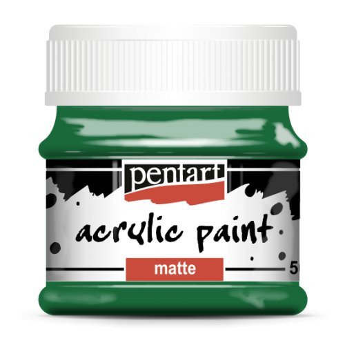 Akrylová barva matná PENTART 50 ml ZELENÁ
