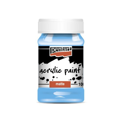 Akrylová barva matná PENTART 100 ml SVĚTLÁ MODRÁ