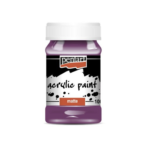 Akrylová barva matná PENTART 100 ml PURPUROVÁ