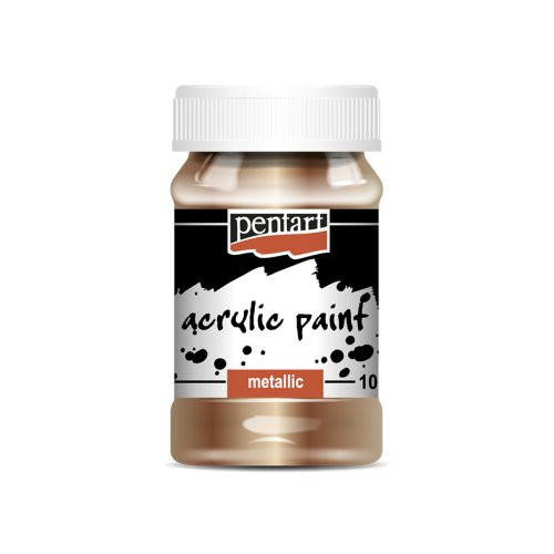 Akrylová barva metalická PENTART 100 ml ANTICKÁ ZLATÁ