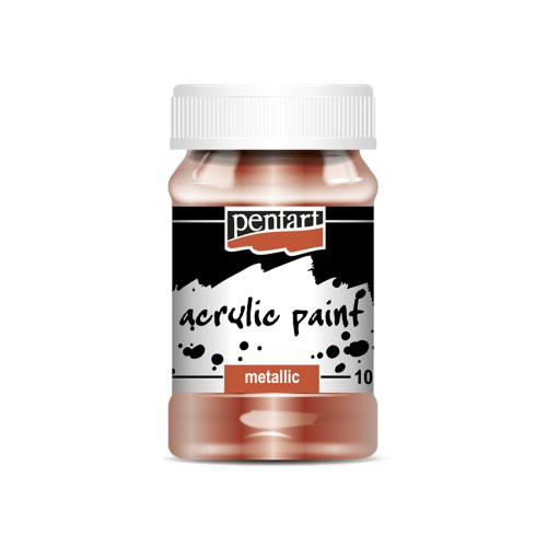 Akrylová barva metalická PENTART 100 ml BRONZOVÁ