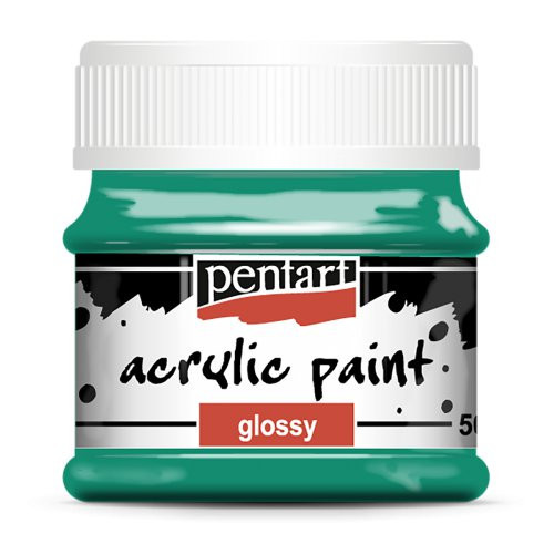 Akrylová barva lesklá PENTART 50 ml TYRKYSOVÁ