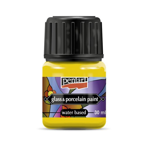 Barva na sklo a porcelán PENTART 30 ml ŽLUTÁ