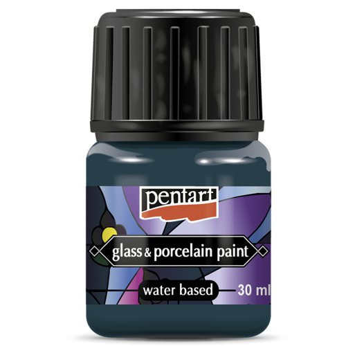 Barva na sklo a porcelán PENTART 30 ml TYRKYSOVÁ ZELENÁ
