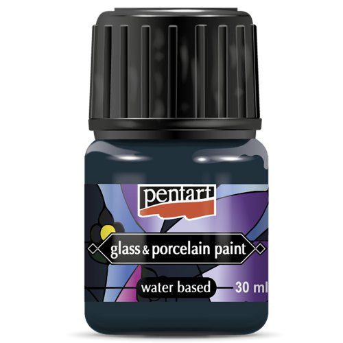 Barva na sklo a porcelán PENTART 30 ml TYRKYSOVÁ MODRÁ