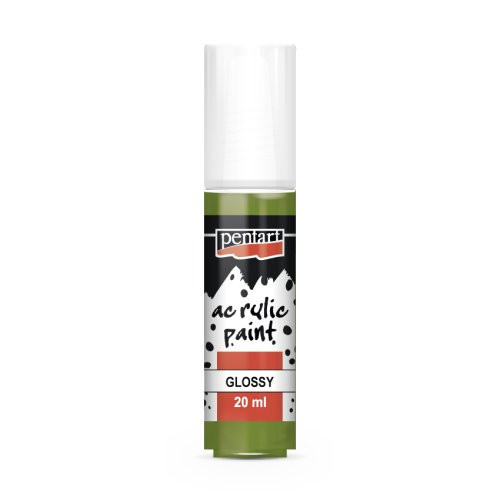 Akrylová barva lesklá PENTART 20 ml OLIVOVÁ