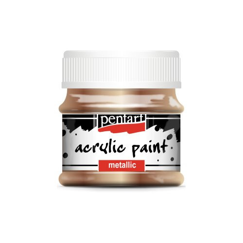 Akrylová barva metalická PENTART 50 ml ANTICKÁ ZLATÁ