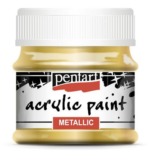 Akrylová barva metalická PENTART 50 ml ZLATÁ