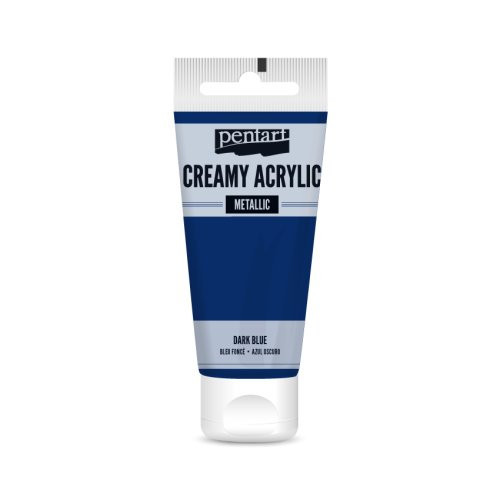 Krémová akrylová barva pololesklá PENTART 60 ml TMAVÁ MODRÁ