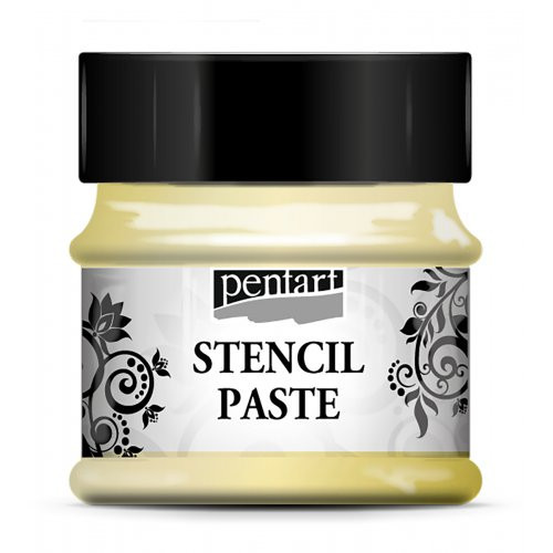 Šablonová pasta perleťová PENTART 50 ml VANILKOVÁ
