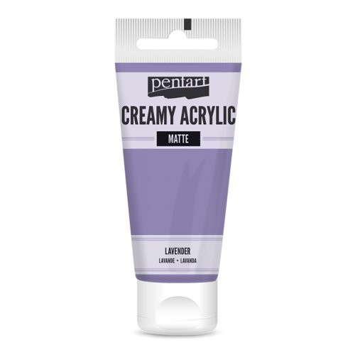 Krémová akrylová barva matná PENTART 60 ml LEVANDULOVÁ