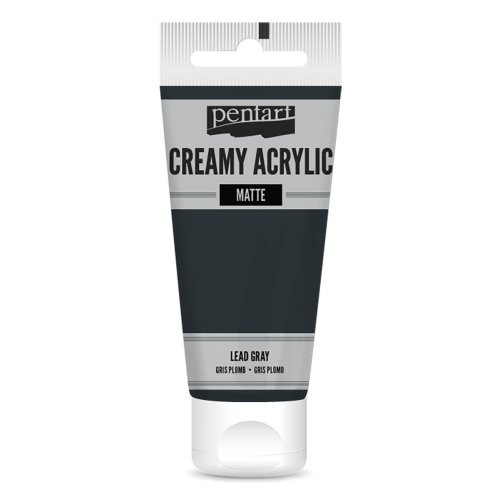 Krémová akrylová barva matná PENTART 60 ml ČERNÁ