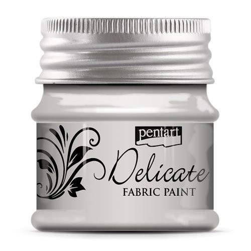 Barva na textil delikátní PENTART 50 ml STŘÍBRNÁ